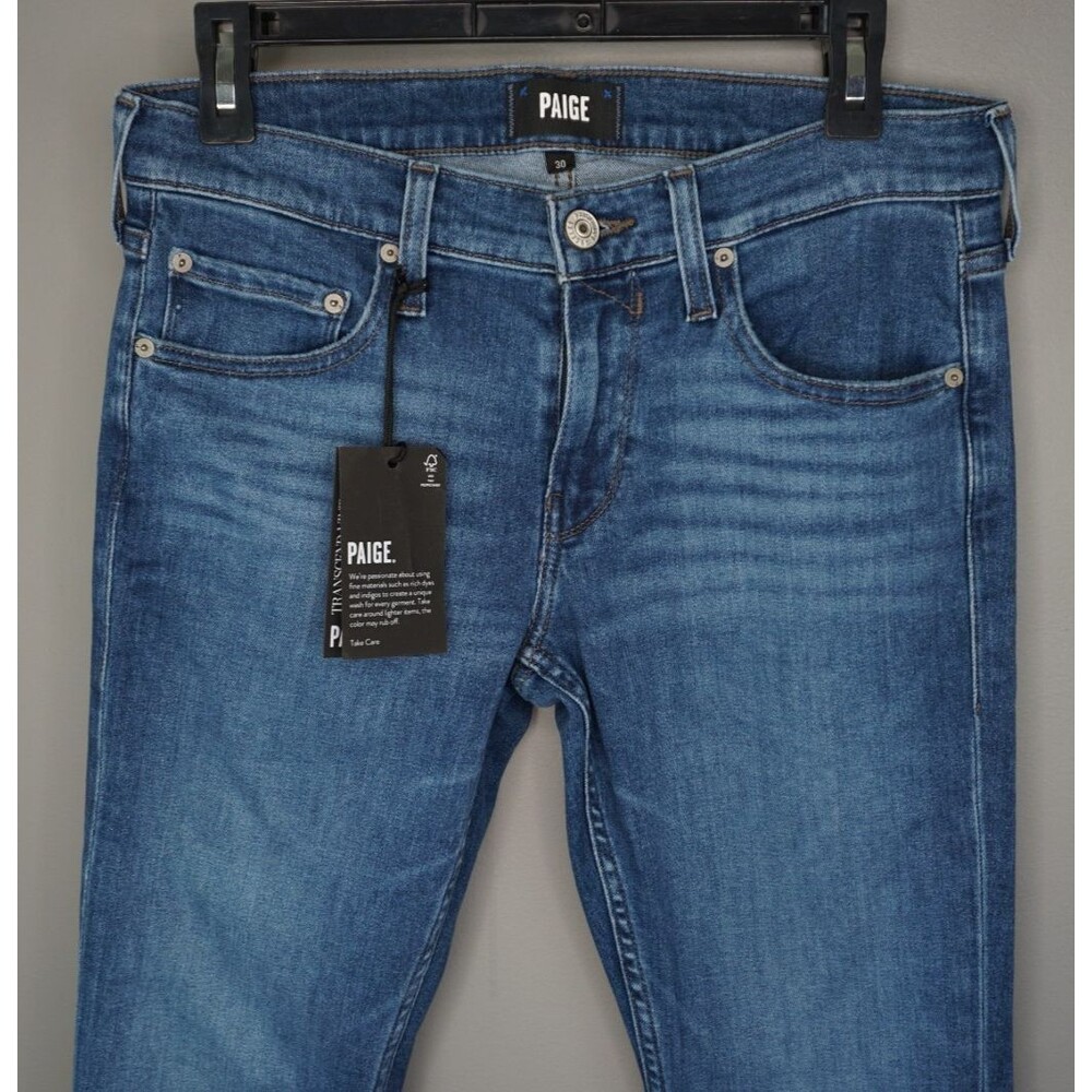 Paige Men's Jeans Croft Stretch Skinny Jeans in Altmont Blue size 30x32 - Picture 2 of 15